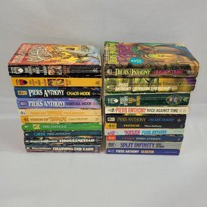 Piers Anthony 20 Book Vintage Paperback Softcover Novel Lot Fantasy Sc-Fi